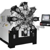 Efficient rotary 3D CNC wire spring machine